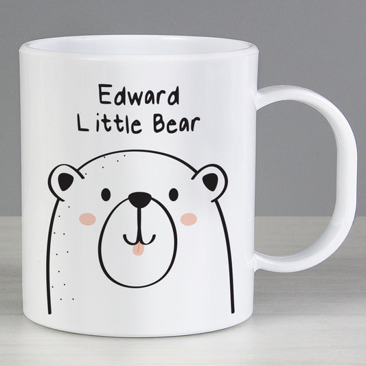 Personalised Little Bear Plastic Mug from Heartfelt Gifts