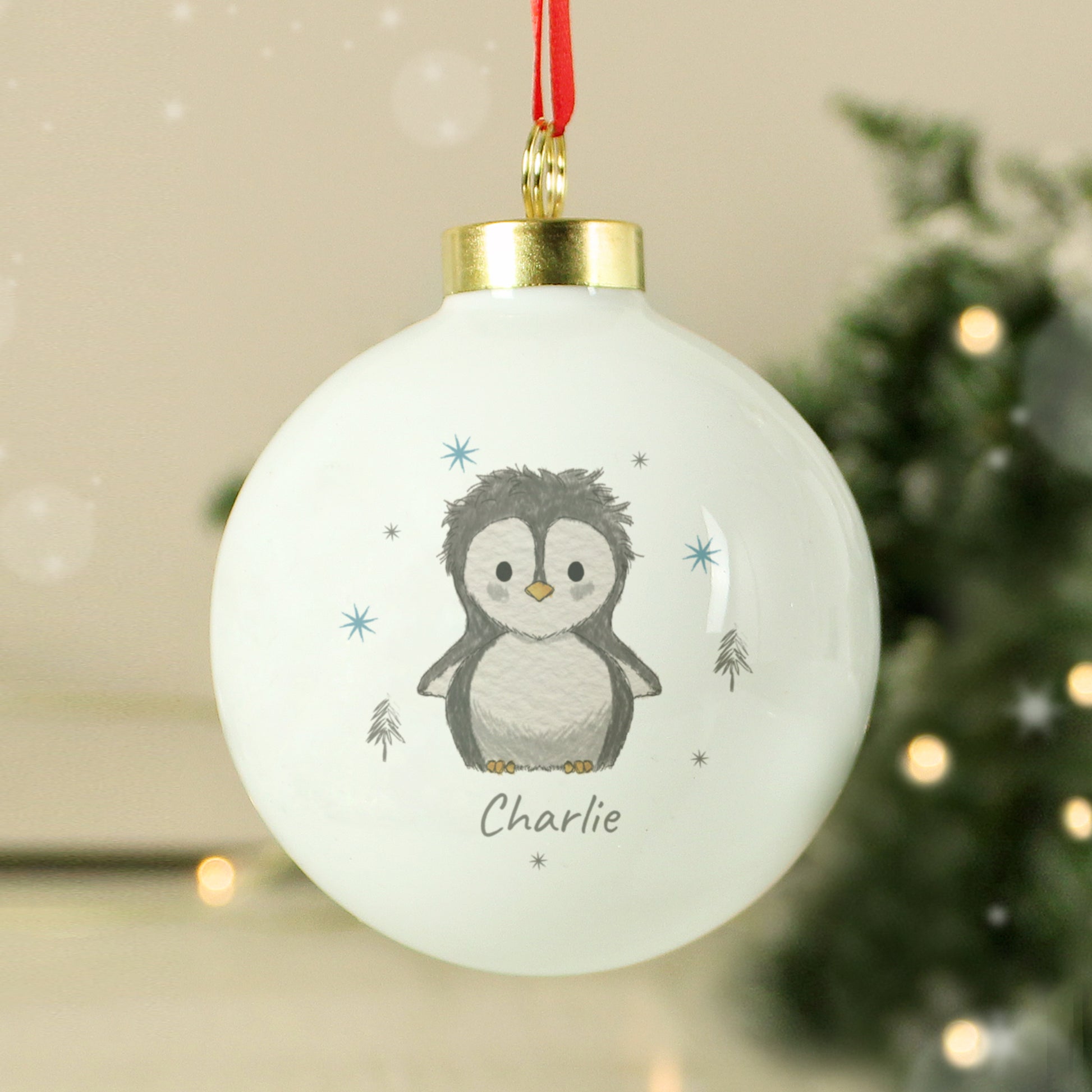 Personalised Pebbles the Penguin Bauble from Heartfelt Gifts