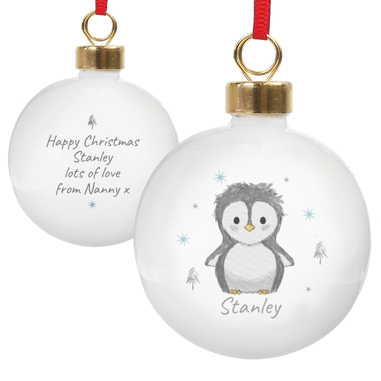 Personalised Pebbles the Penguin Bauble - image 5