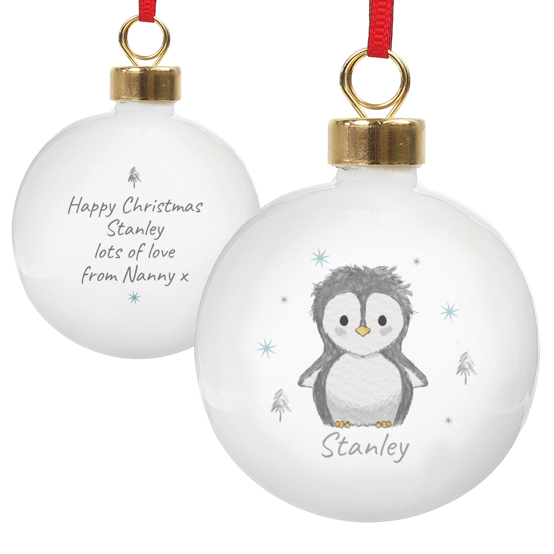 Personalised Pebbles the Penguin Bauble - image 5