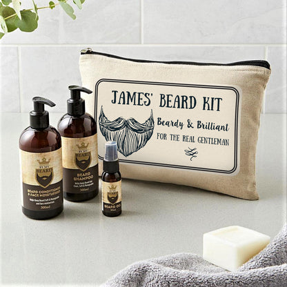 Personalised Beardy & Brilliant beard grooming kit