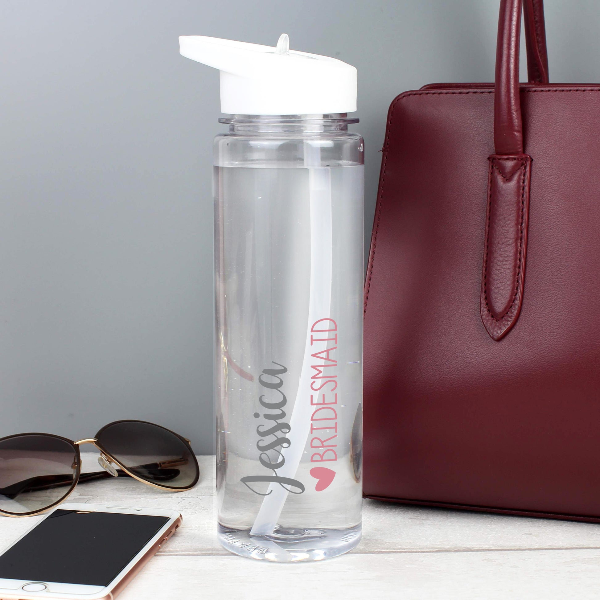 Personalised Wedding Party Water Bottle from Heartfelt Gifts