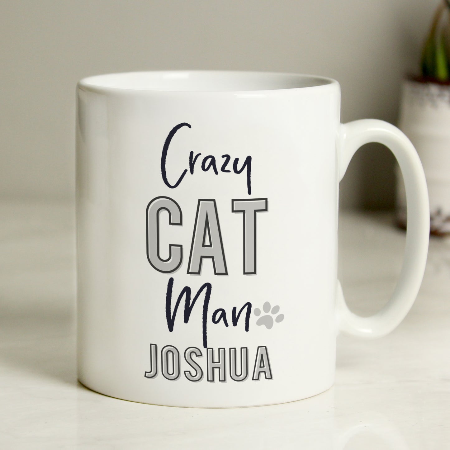 Personalised Crazy Cat Man Mug - image 3