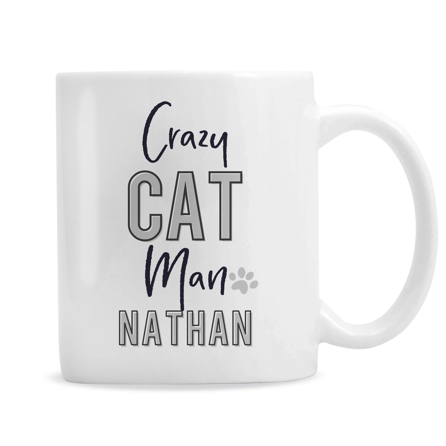 Personalised Crazy Cat Man Mug - image 5