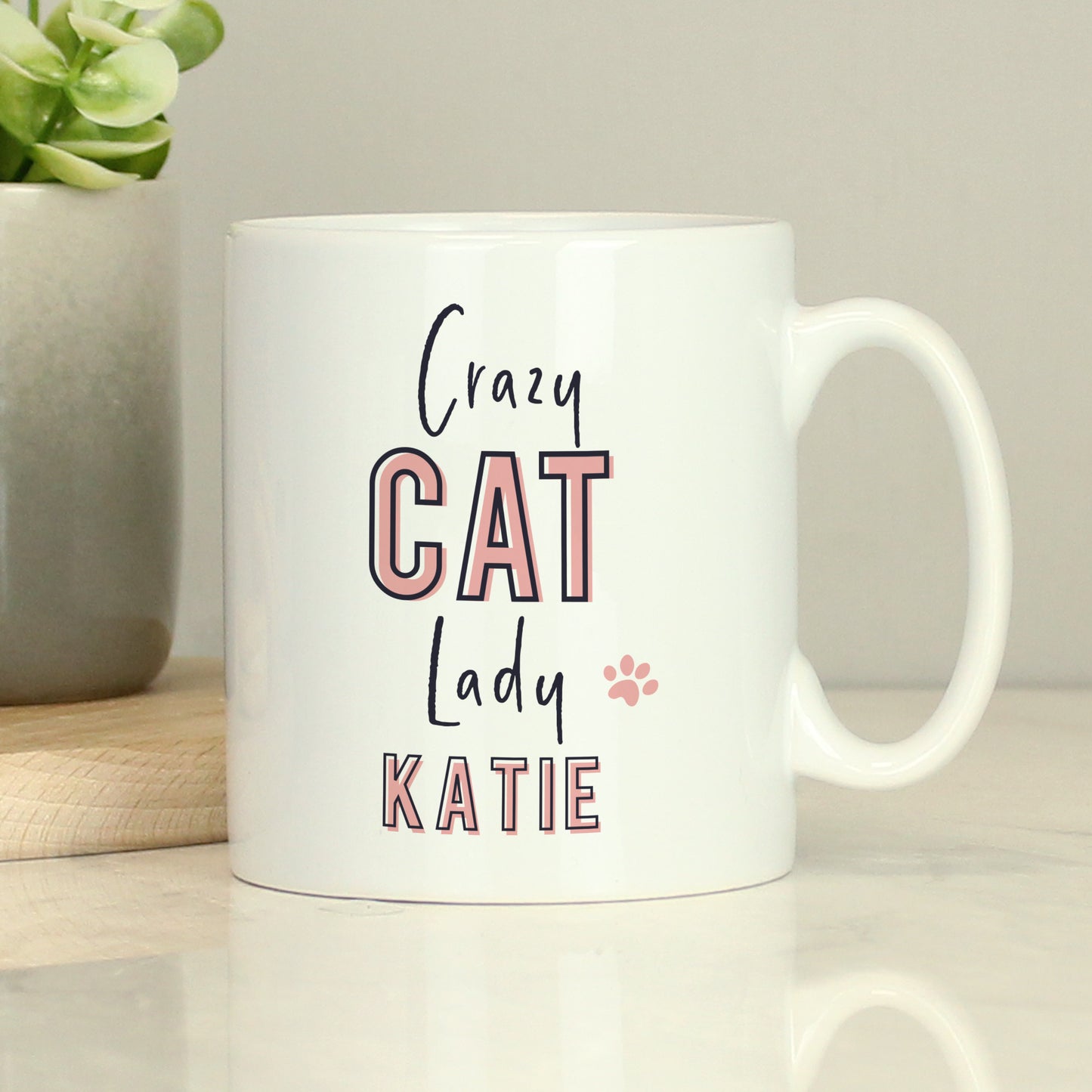 Personalised Crazy Cat Lady Mug from Heartfelt Gifts