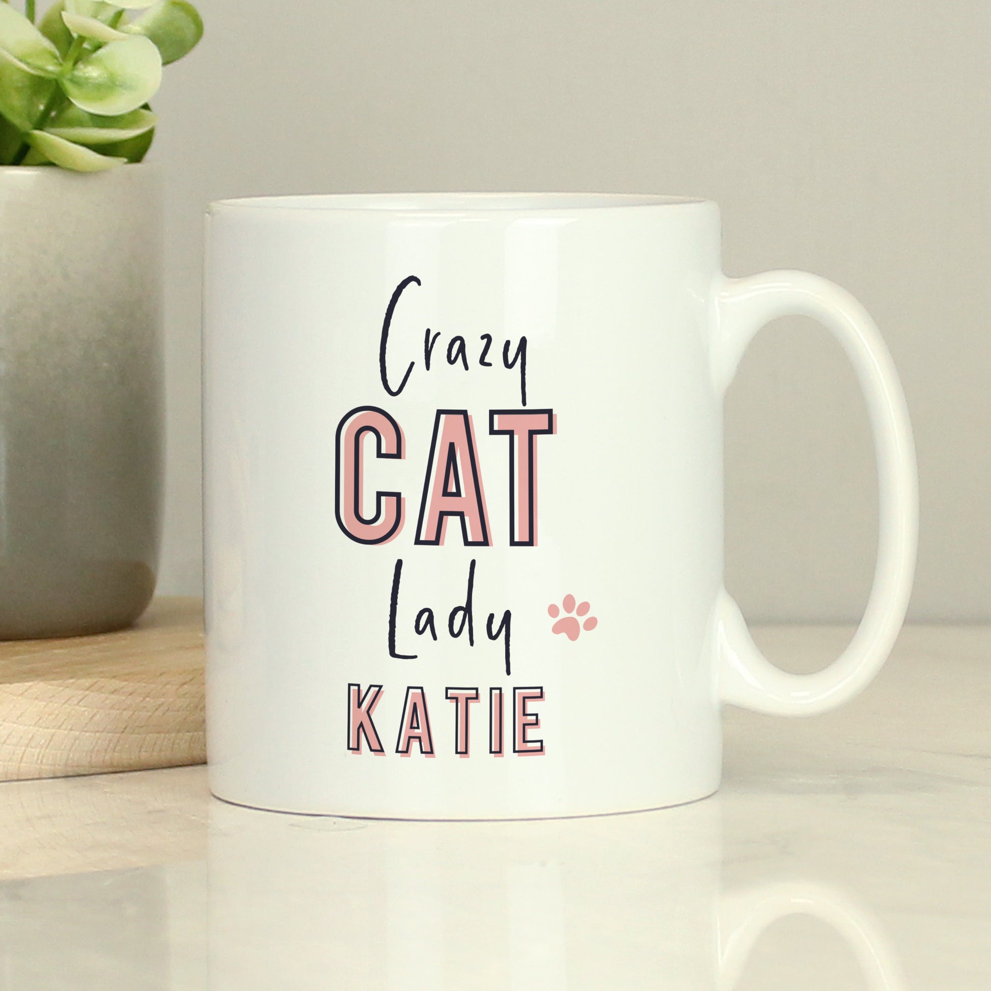 Personalised Crazy Cat Lady Mug from Heartfelt Gifts