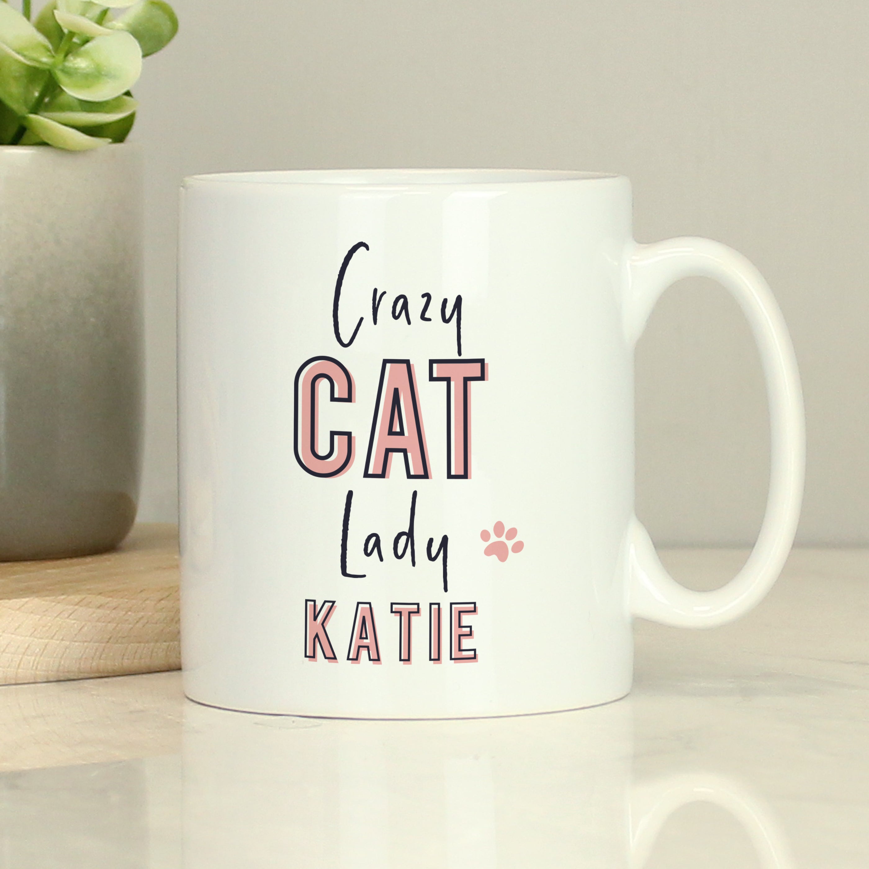 Personalised Crazy Cat Lady Mug from Heartfelt Gifts