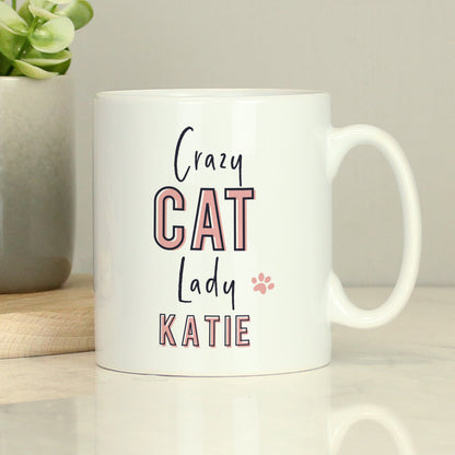 Personalised Crazy Cat Lady Mug from Heartfelt Gifts