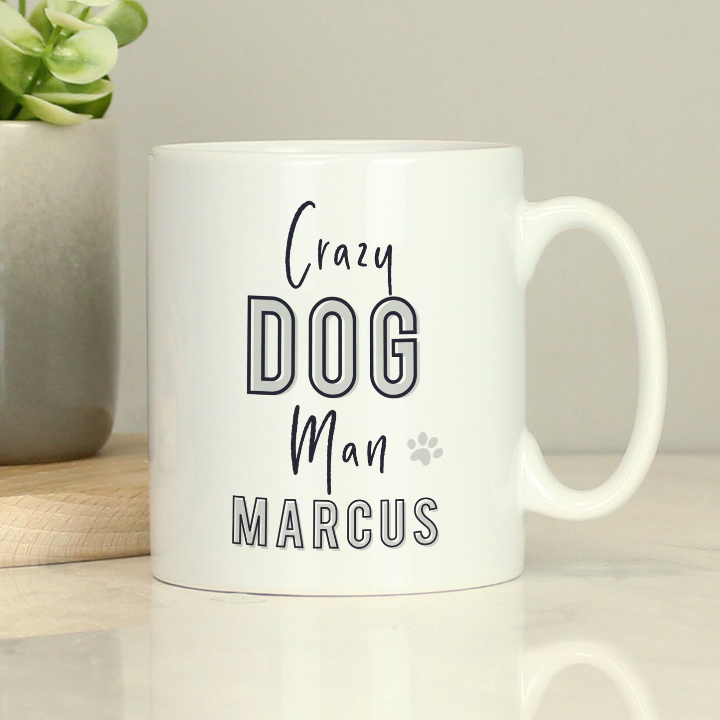 Personalised Crazy Dog Man Mug from Heartfelt Gifts