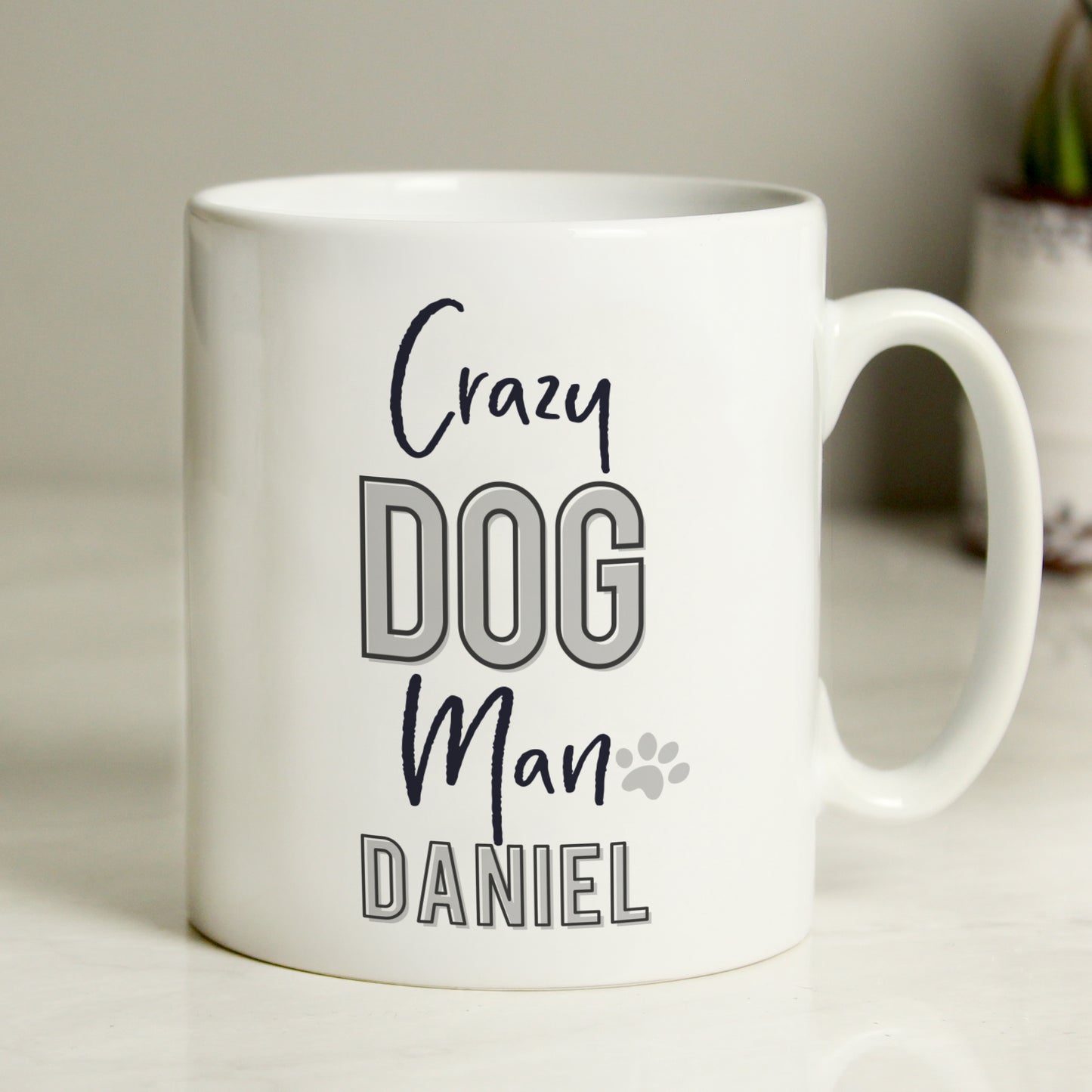 Personalised Crazy Dog Man Mug - image 2