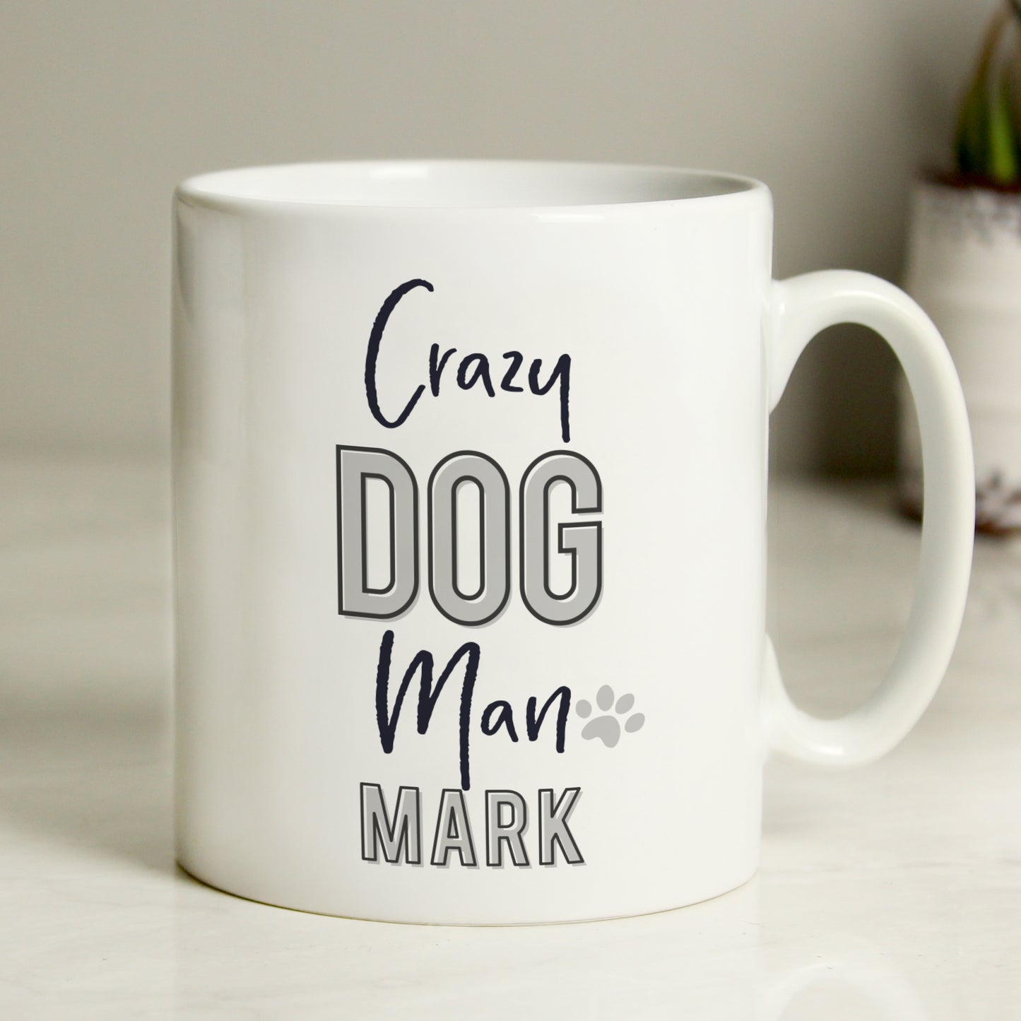 Personalised Crazy Dog Man Mug - image 4