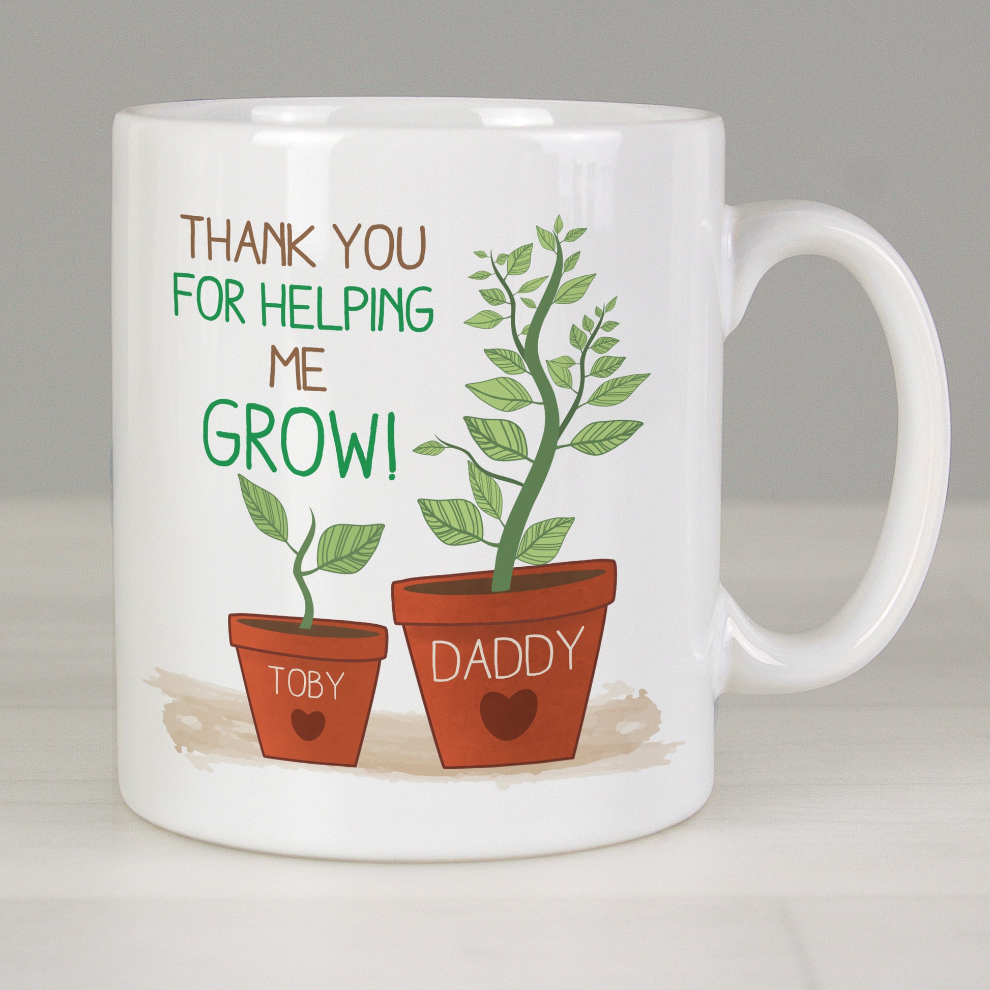 Personalised Helping Me Grow Mug from Heartfelt Gifts