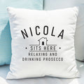 Personalised ...Sits Here Cushion from Heartfelt Gifts