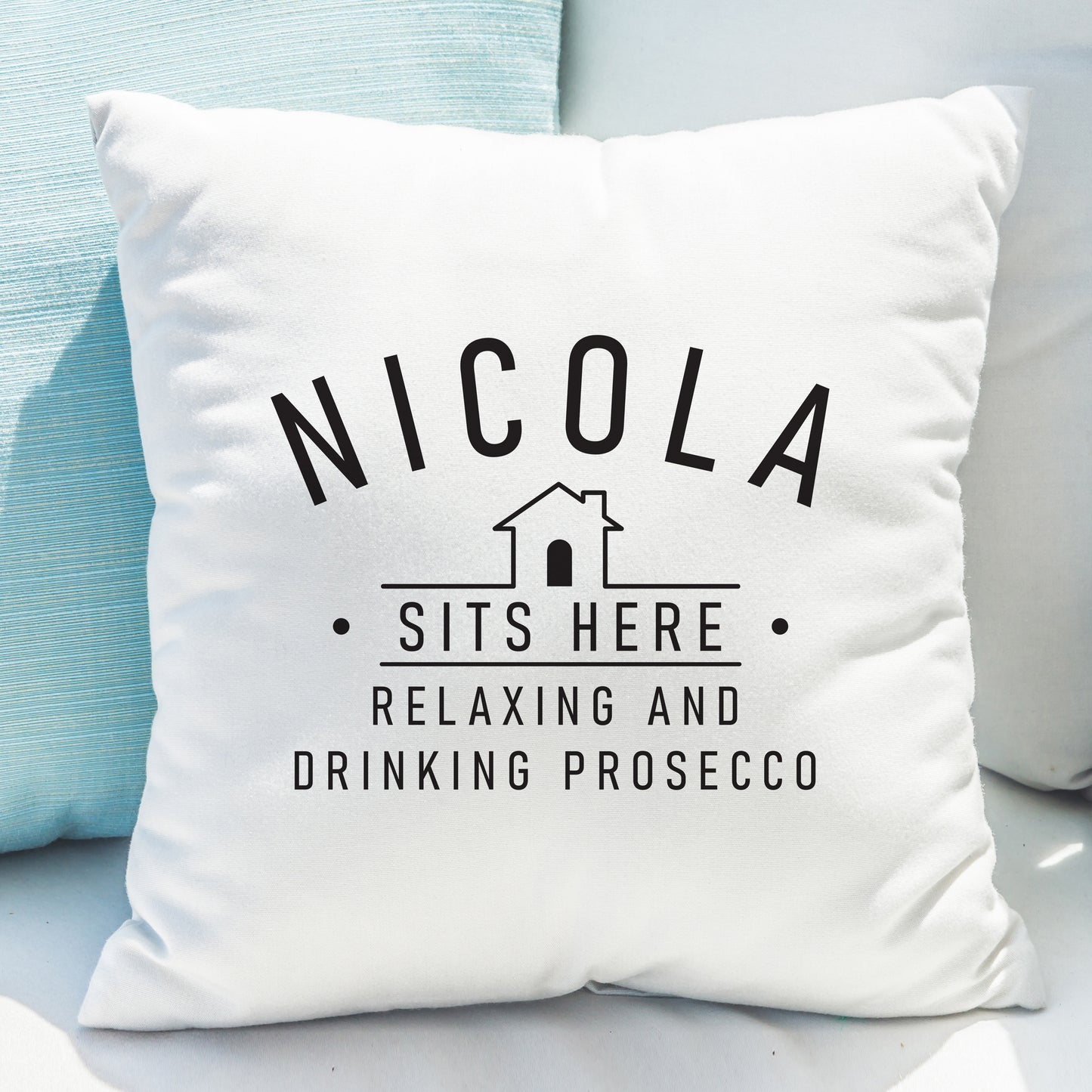 Personalised ...Sits Here Cushion from Heartfelt Gifts