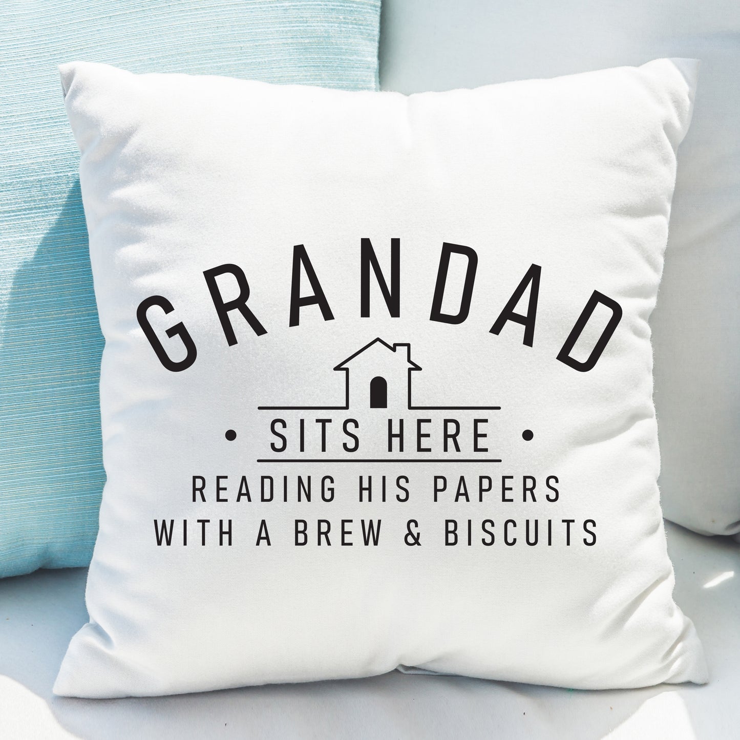 Personalised ...Sits Here Cushion - image 2