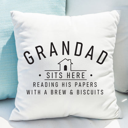 Personalised ...Sits Here Cushion - image 2