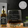 Personalised Free Text Tumbler and Whiskey Miniature Set from Heartfelt Gifts