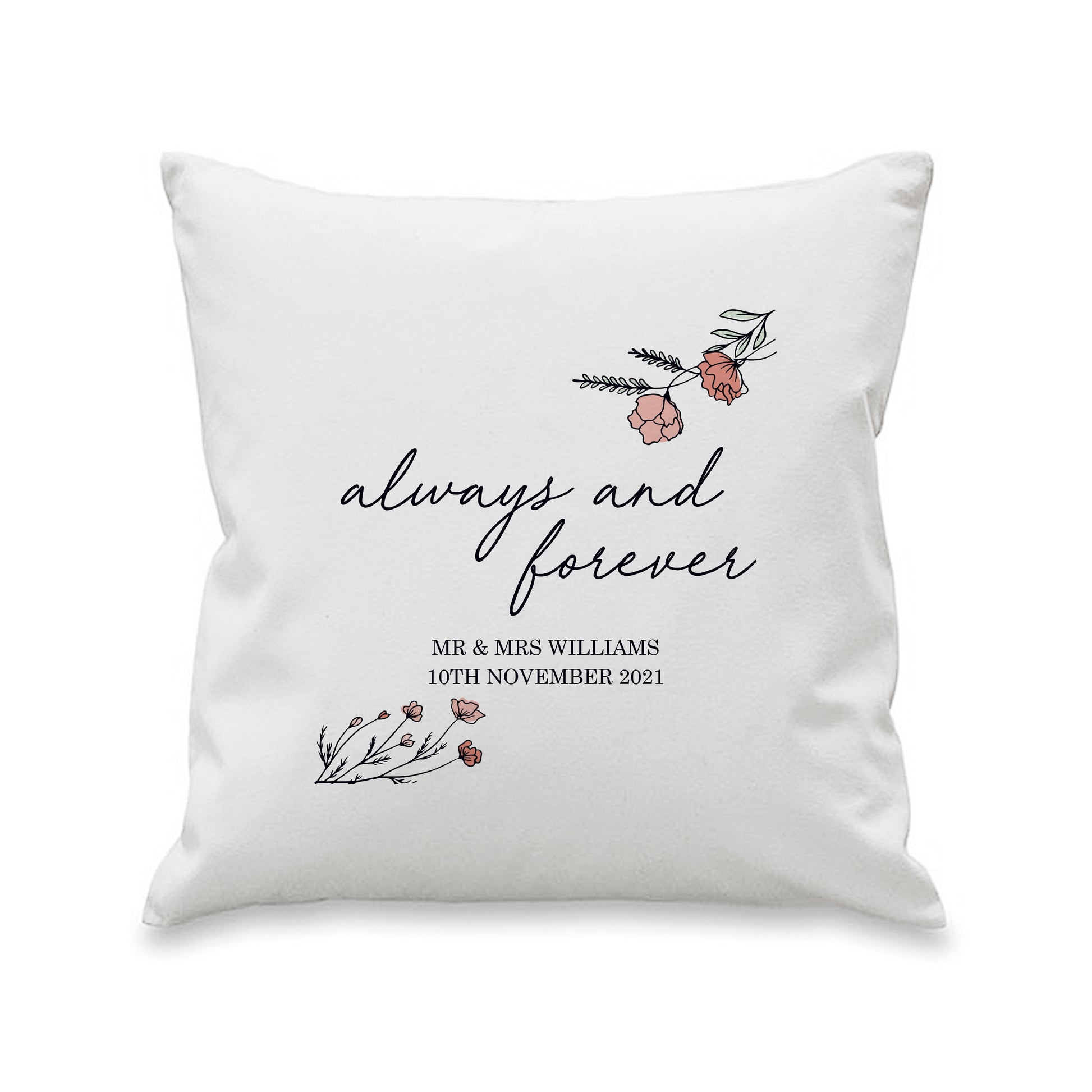 Personalised Always and Forever Cushion - image 2