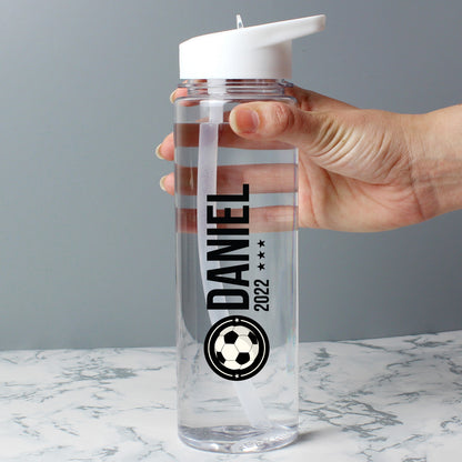 Personalised Football Badge Water Bottle from Heartfelt Gifts