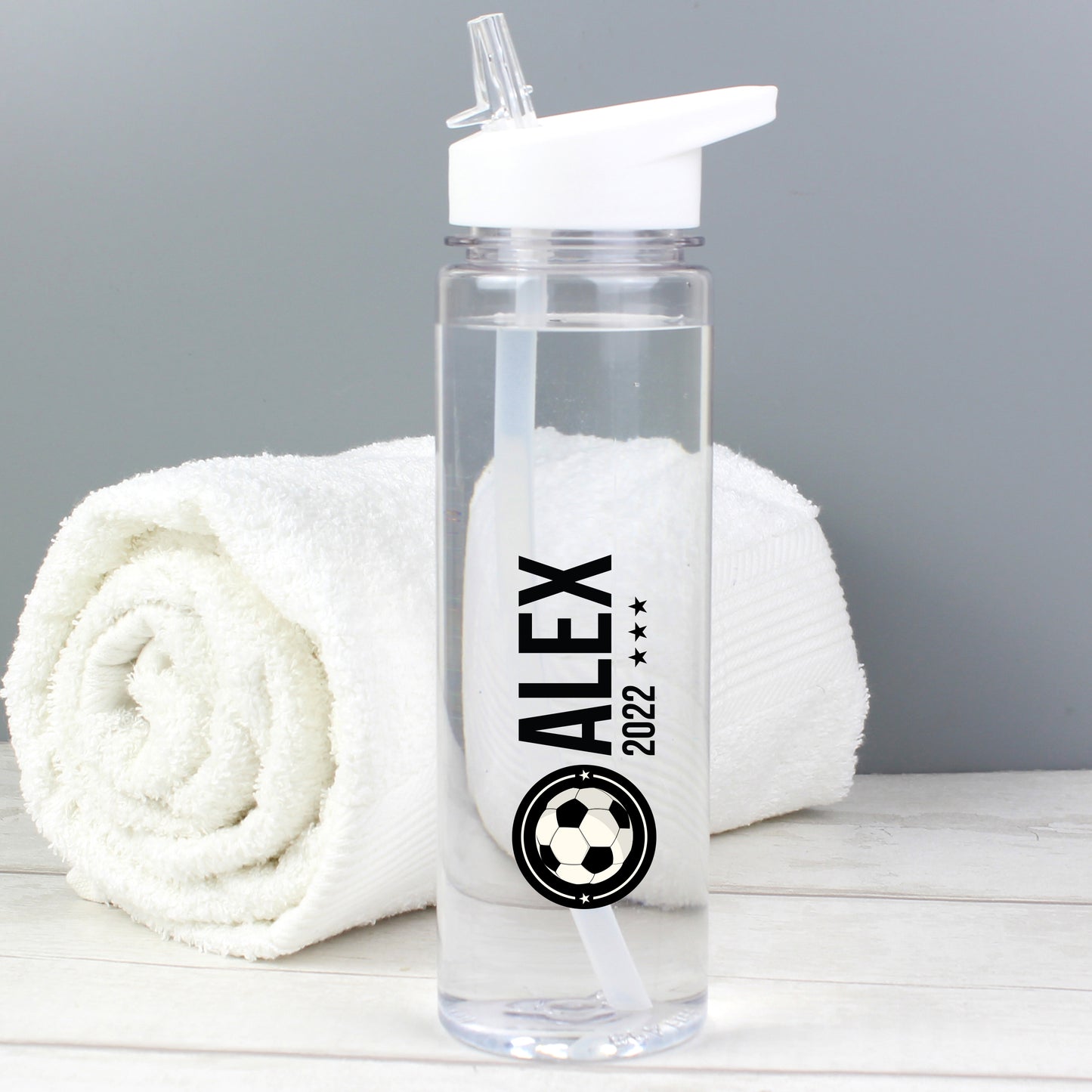 Personalised Football Badge Water Bottle - image 2