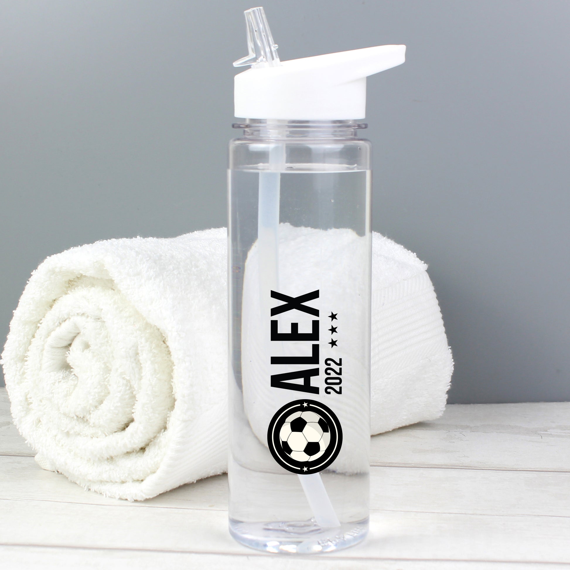 Personalised Football Badge Water Bottle - image 2