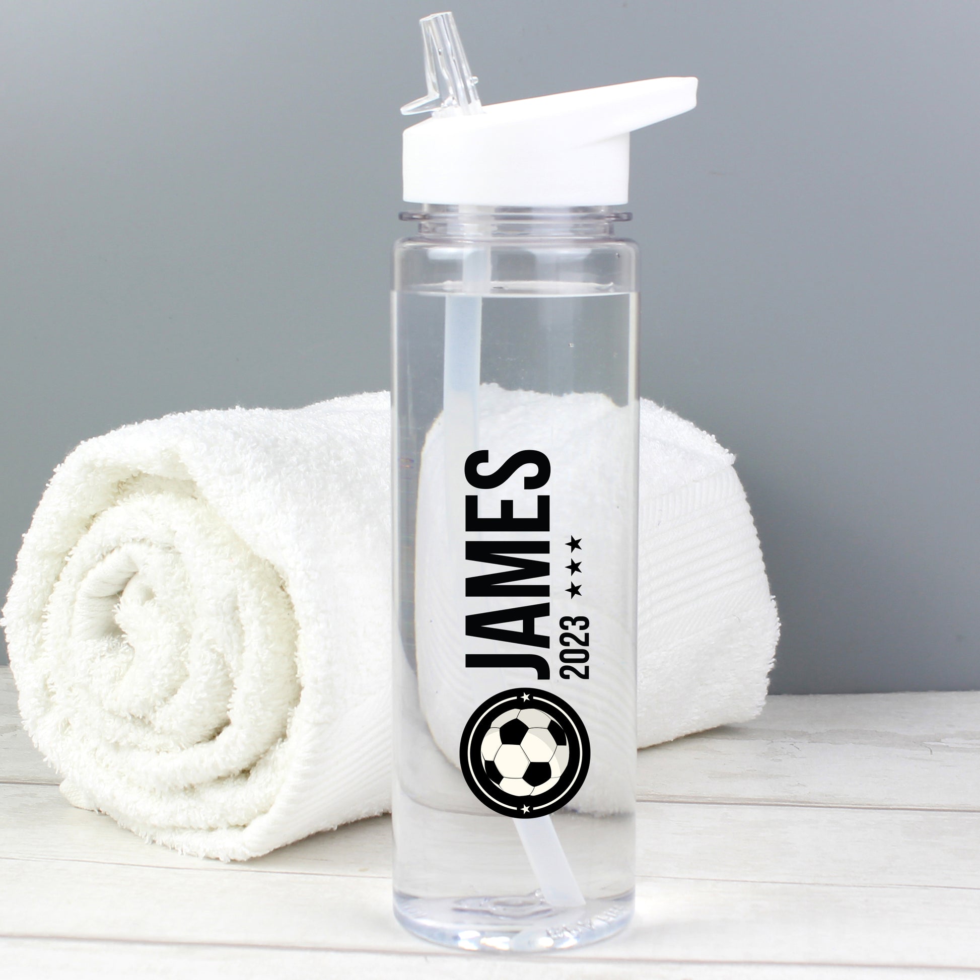 Personalised Football Badge Water Bottle - image 3