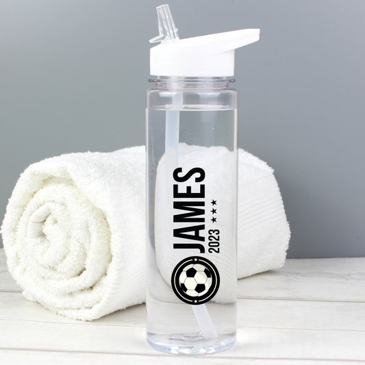 Personalised Football Badge Water Bottle - image 3