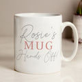 Personalised Grey & Blush Mug from Heartfelt Gifts