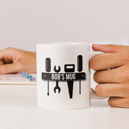 Personalised Tool Bench Mug from Heartfelt Gifts