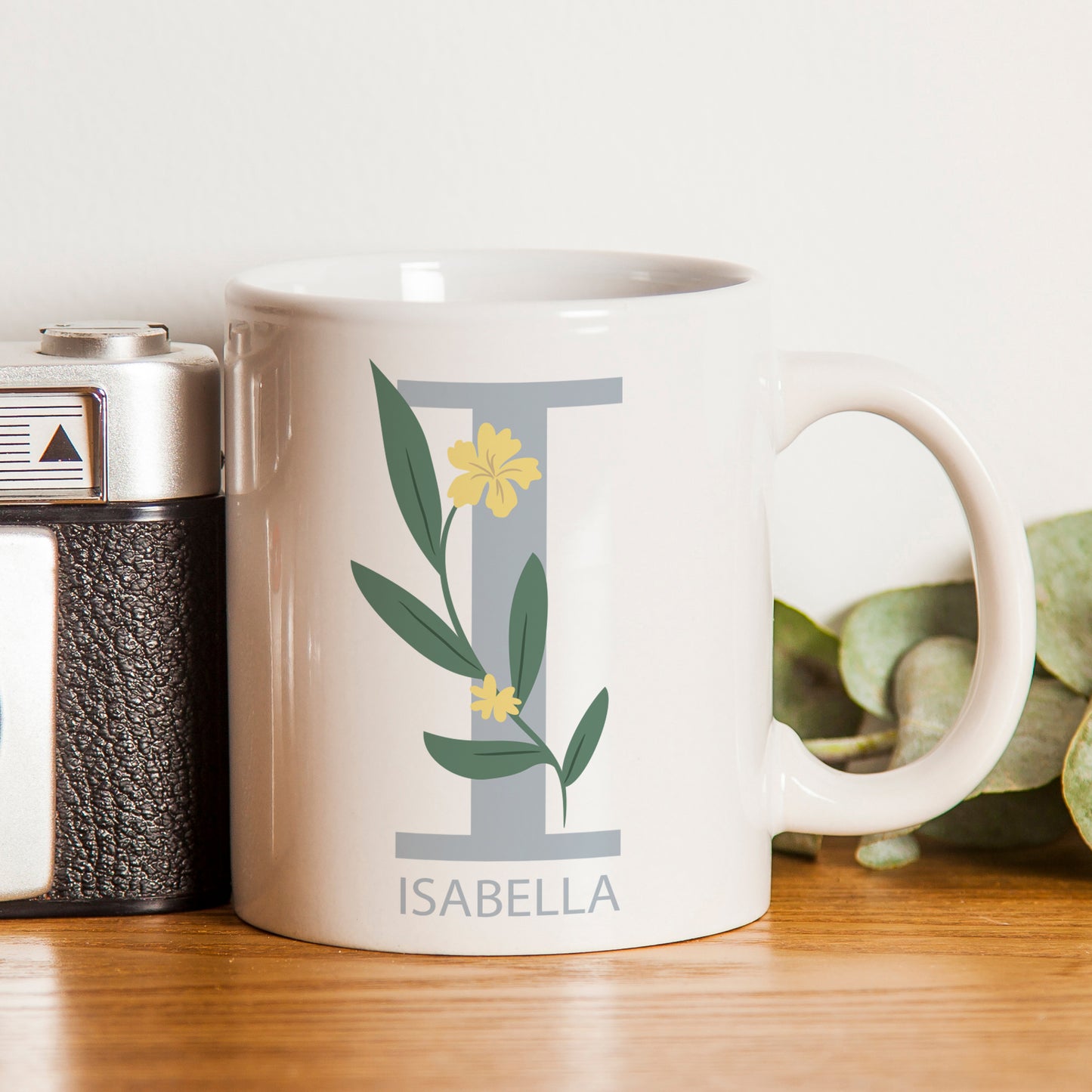 Personalised Floral Initial Mug from Heartfelt Gifts