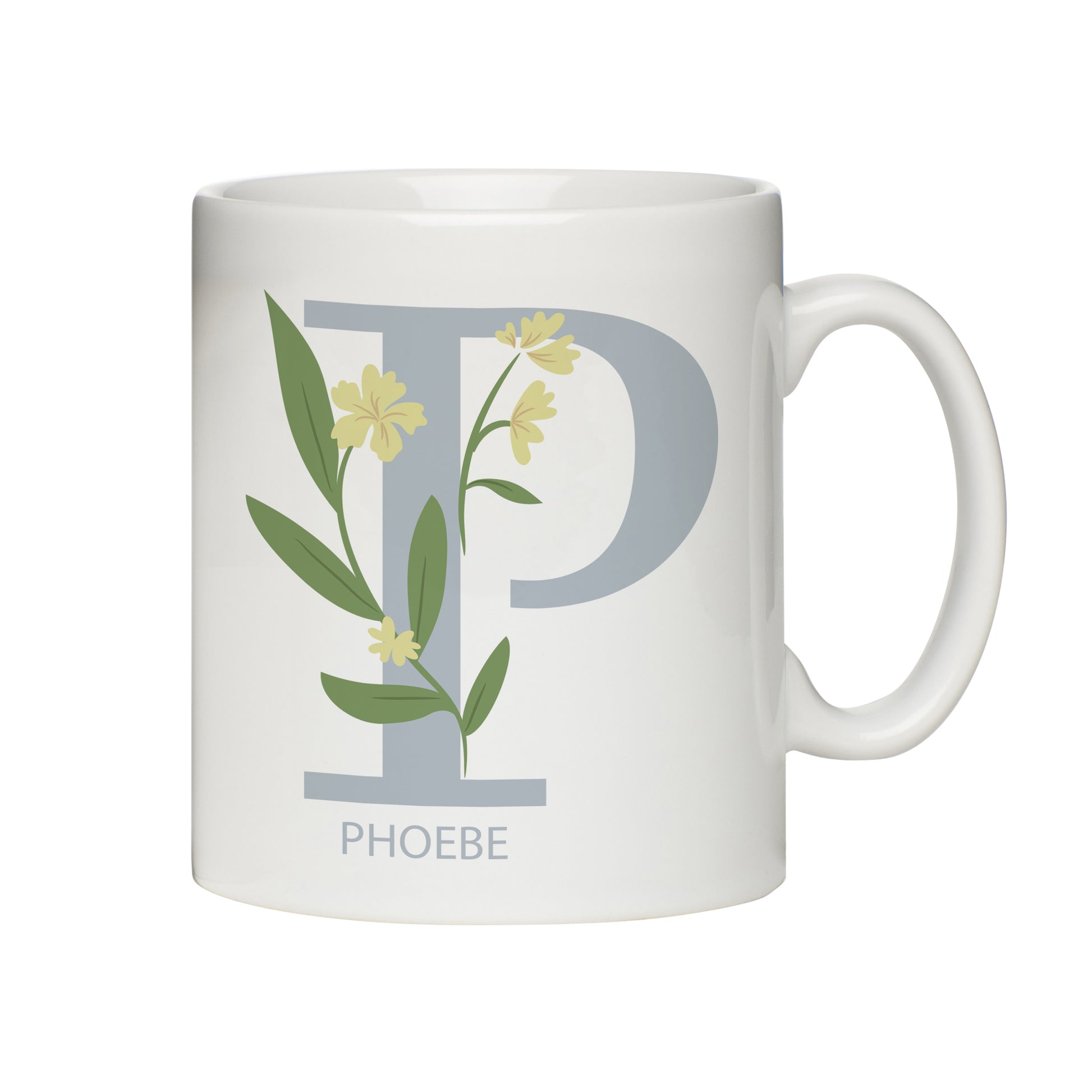 Personalised Floral Initial Mug - image 5