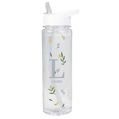 Personalised Floral Initial Water Bottle - image 5