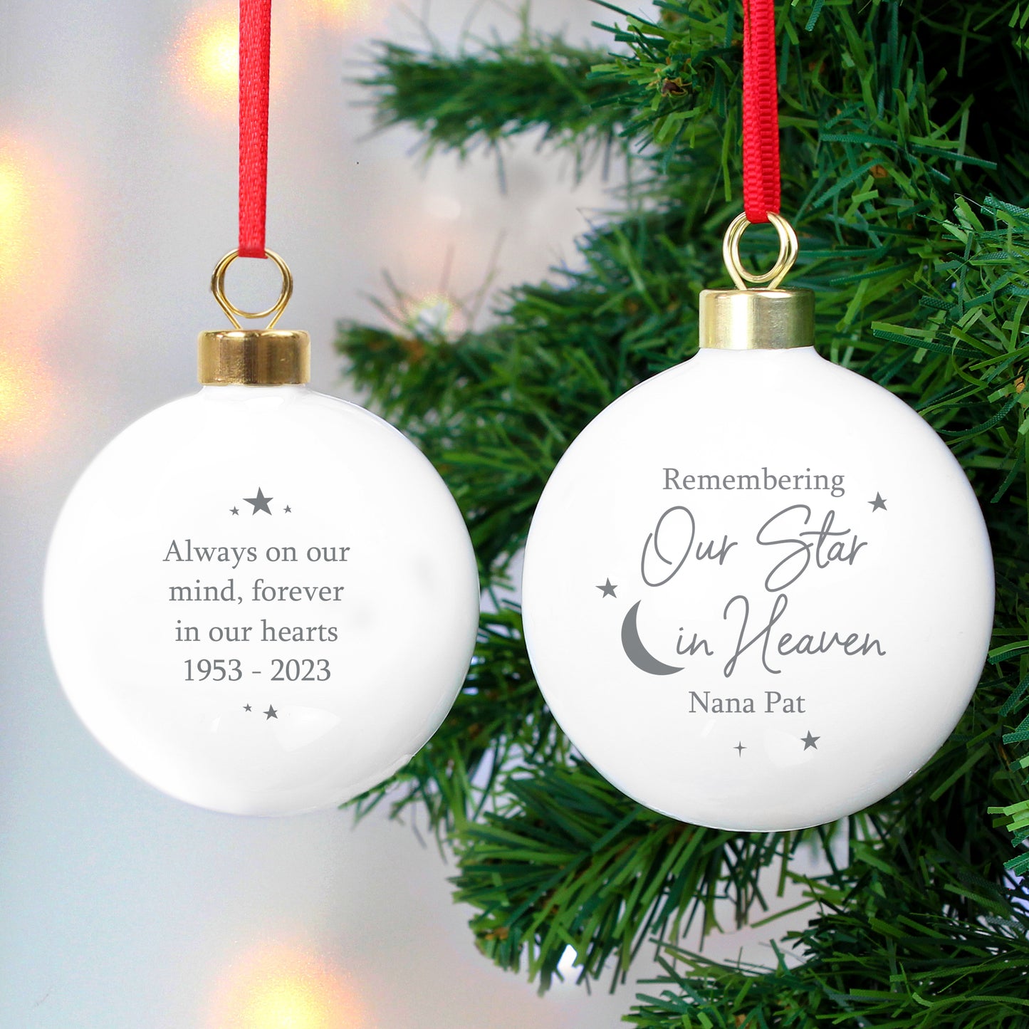 Personalised Our Star in Heaven Bauble - image 2