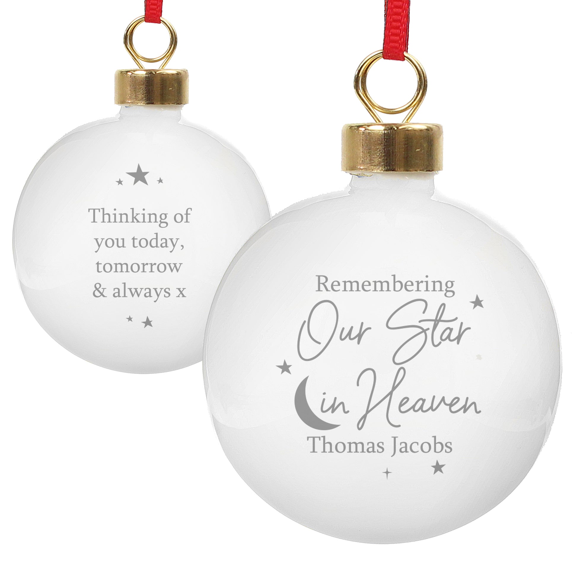 Personalised Our Star in Heaven Bauble - image 4
