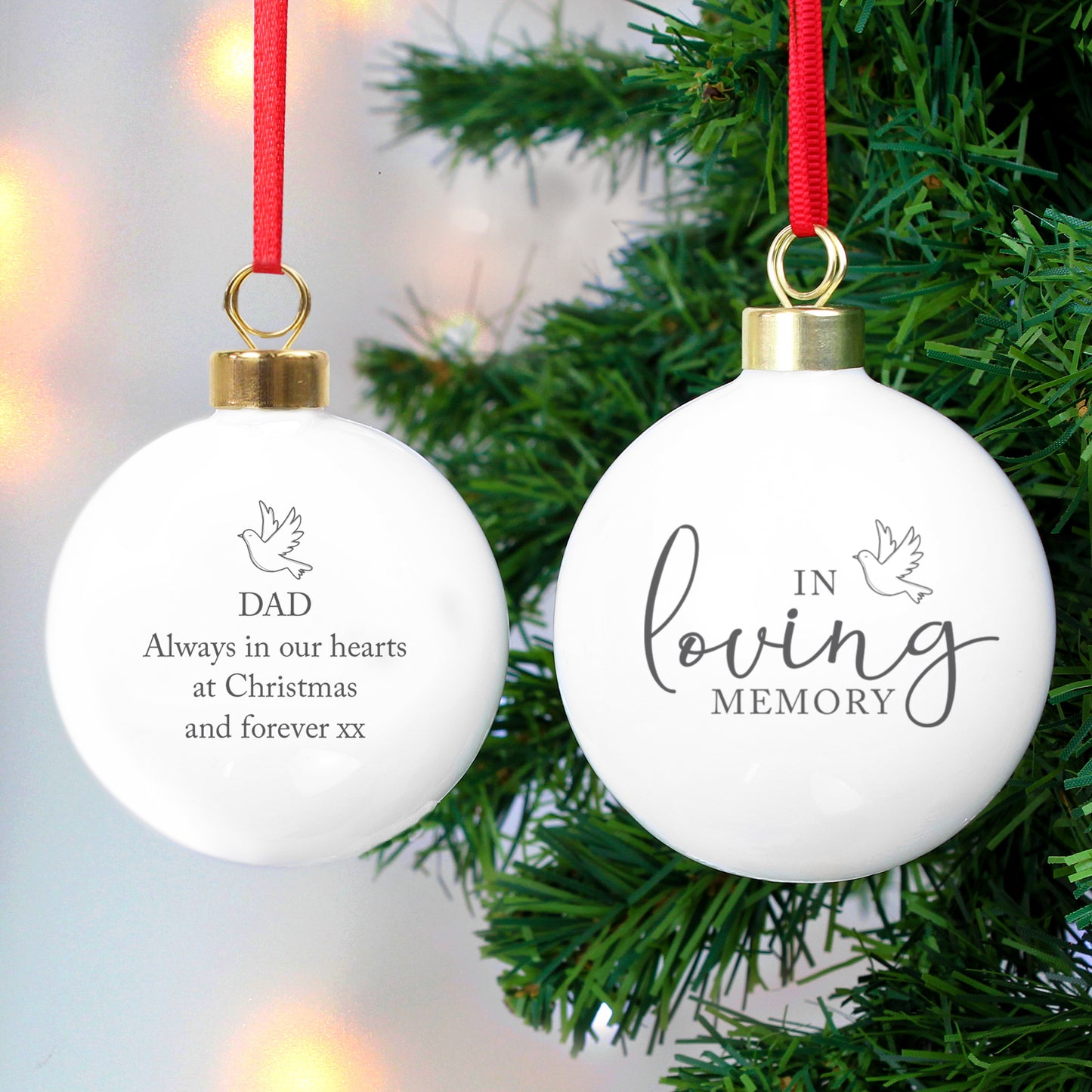 Personalised In Loving Memory Bauble - image 4