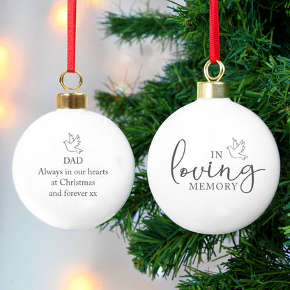 Personalised In Loving Memory Bauble - image 4