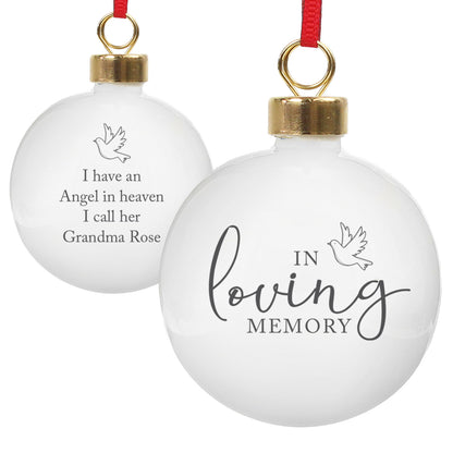 Personalised In Loving Memory Bauble - image 5