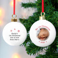 Personalised 1st Christmas Photo Upload Bauble from Heartfelt Gifts