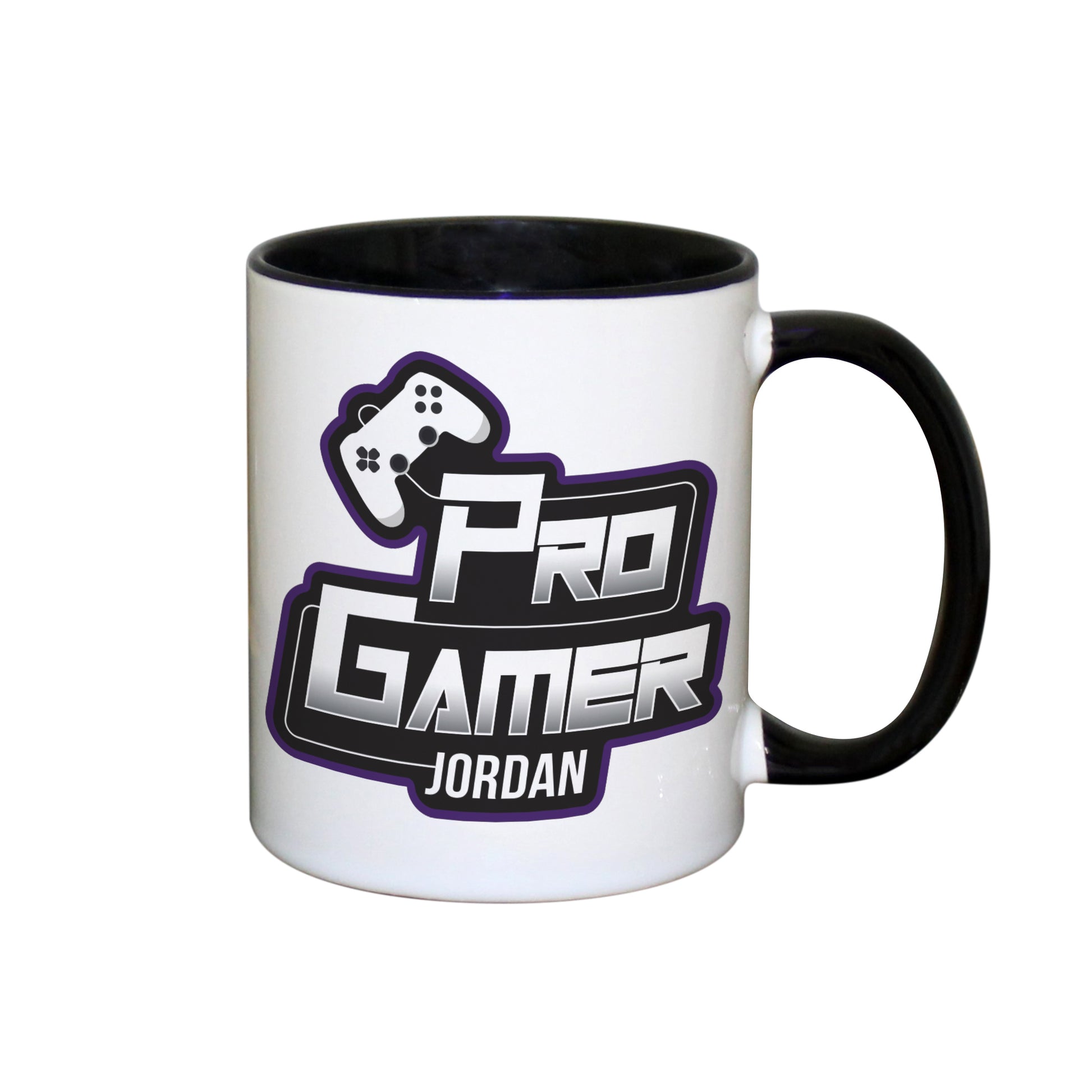Personalised Pro Gamer Black Handled Mug - image 2