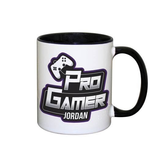 Personalised Pro Gamer Black Handled Mug - image 2