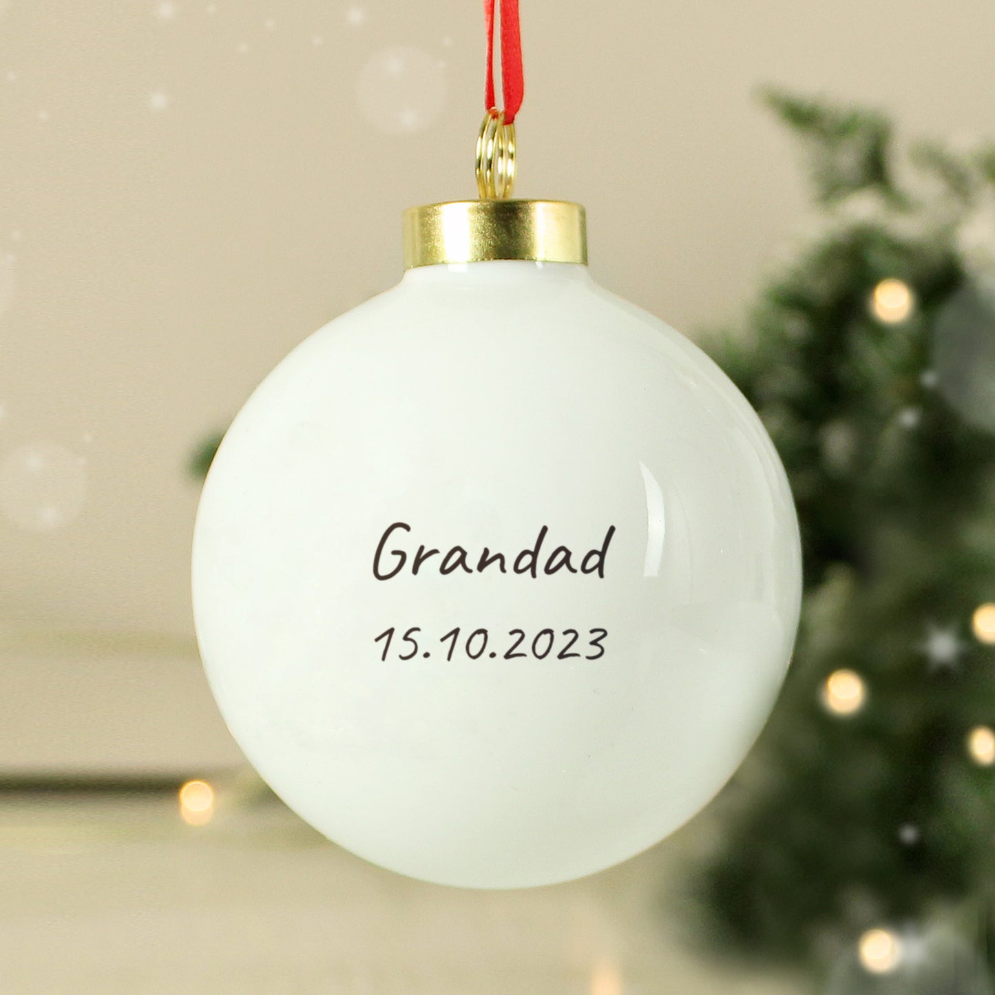 Personalised Robins Appear Bauble - image 2