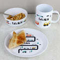 Personalised Little Car Plastic Breakfast Set from Heartfelt Gifts