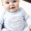 Personalised Our 1st Fathers Day Floral Babygrow | Name Vest or Bib UK