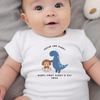 Personalised 1st Fathers Day Dinosaur Babygrow | Name Vest or Bib UK