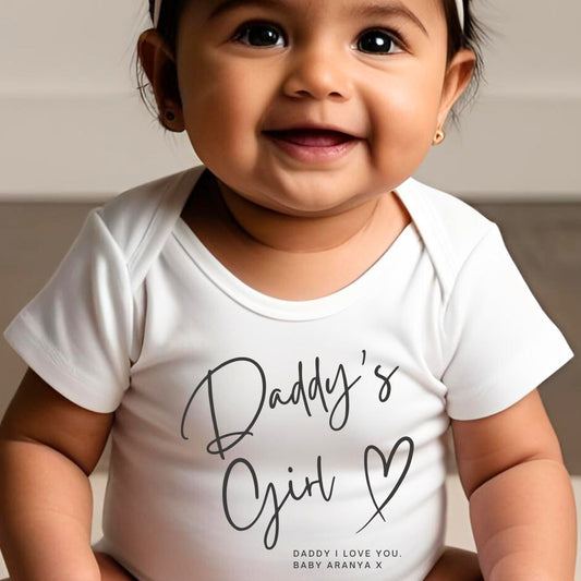 Personalised Daddy's Girl baby clothing design