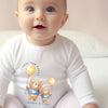Personalised Daddy & Little Bear Babygrow | Name Vest or Bib UK