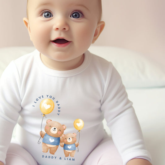 Personalised Daddy and baby bear babygrow