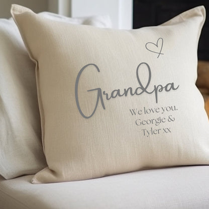 Personalised Grandpa-Grandad Cushion 2026