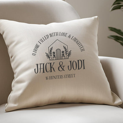 Personalised Little New Home Cushion