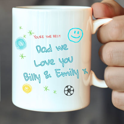 Personalised Dad's Watching Football Mug | Gift for Dad, Uncle, Friend
